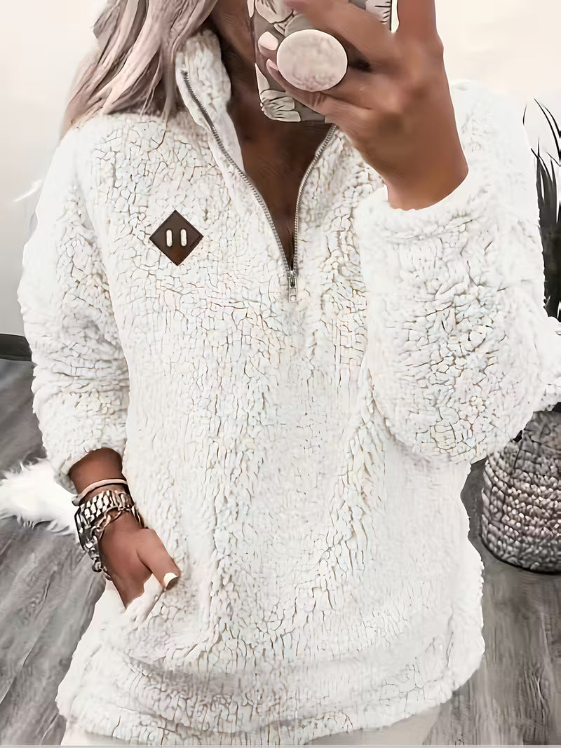 Elegant Zip-Up Sweater
