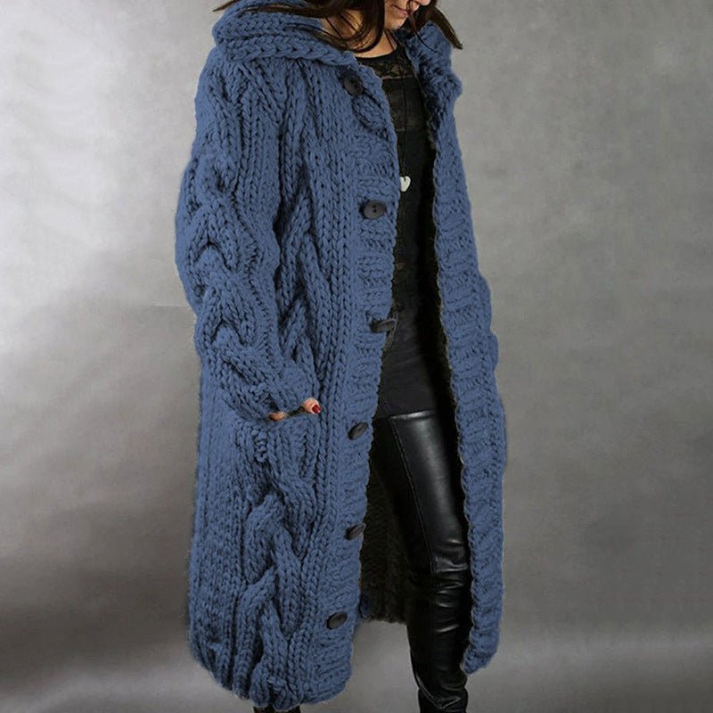 Elegant Cosy Coat With Tummy Coverage