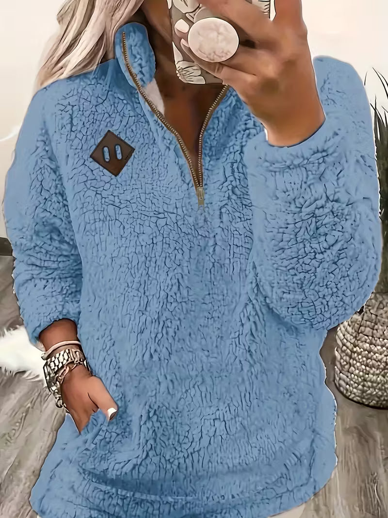 Elegant Zip-Up Sweater