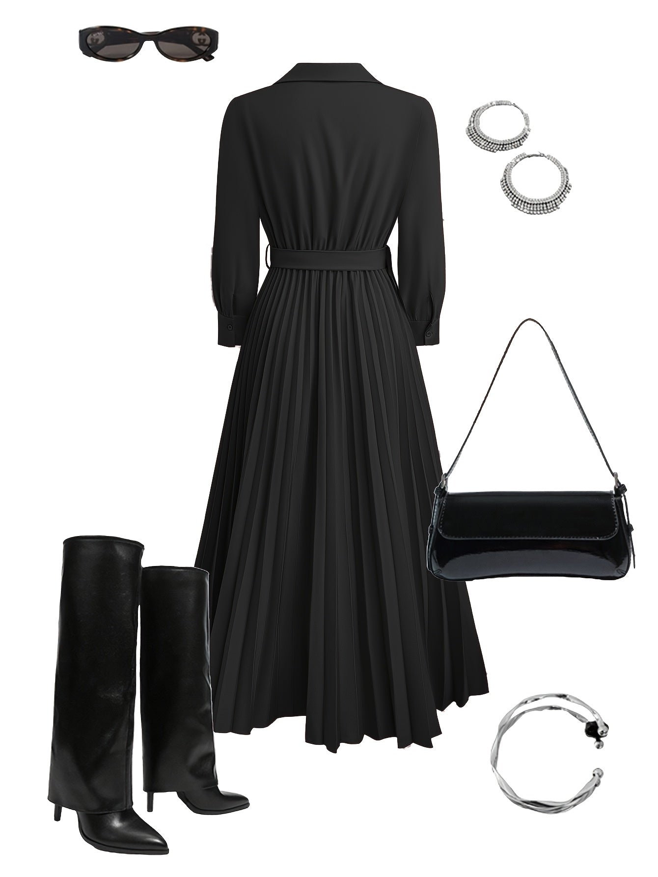 Margot Lane | Everyday Elegance Pleated Dress