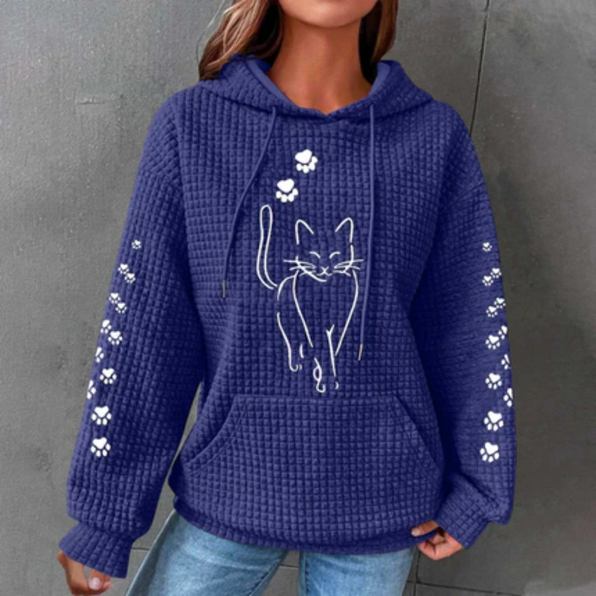 Helivra | Playful Graphic Fleece Hoodie
