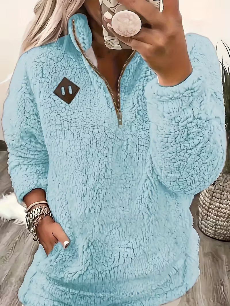 Elegant Zip-Up Sweater