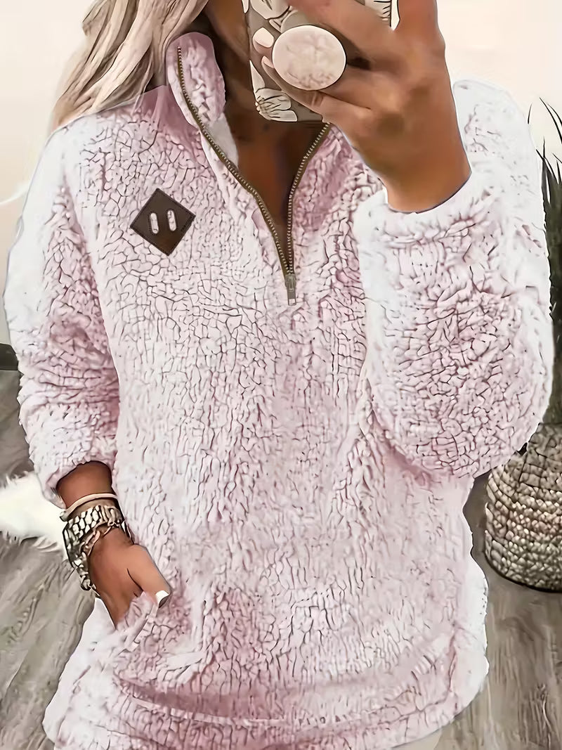 Elegant Zip-Up Sweater