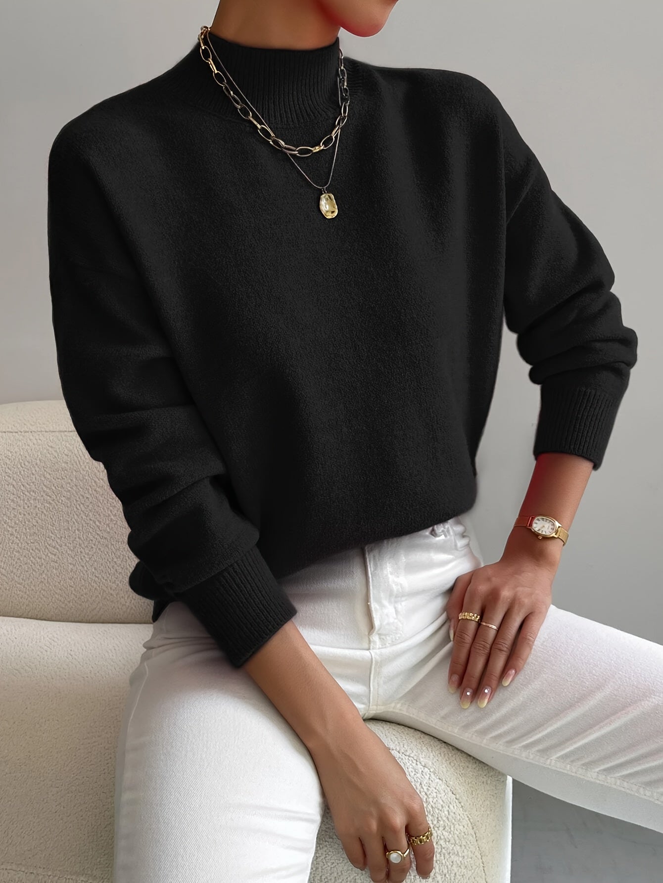 Windsor | Classic High-Collar Sweater