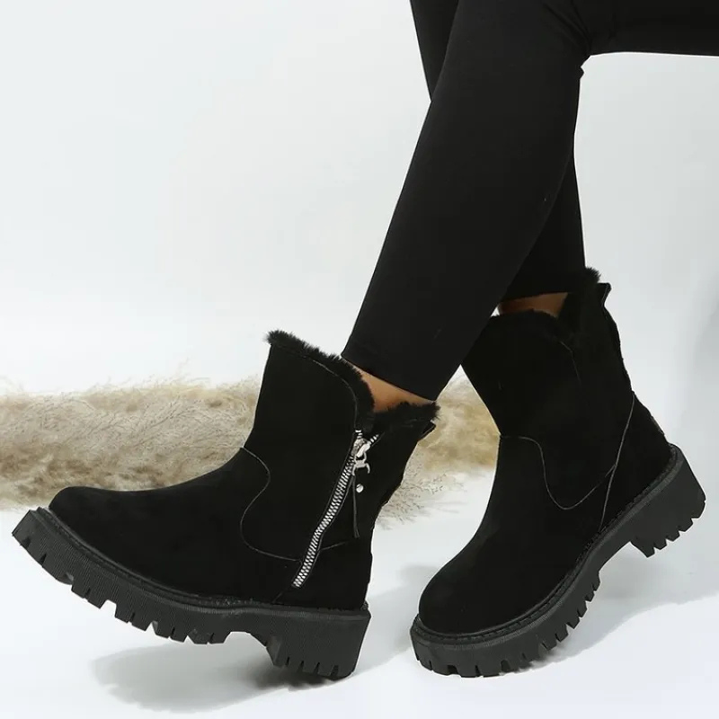 Winter Boots with Side Zipper