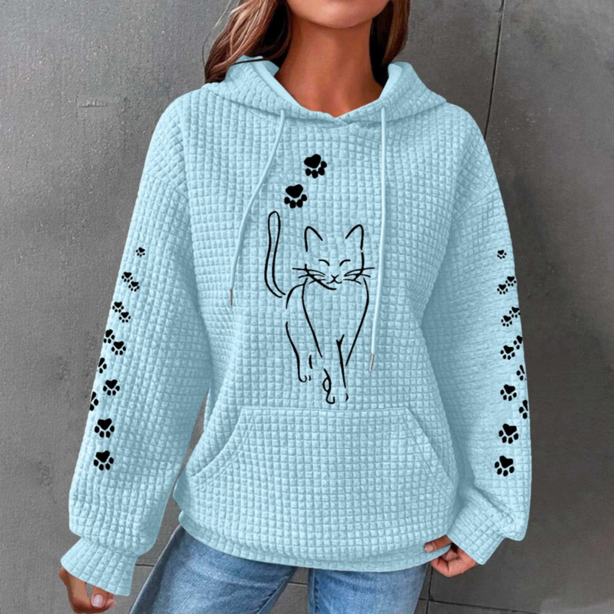 Helivra | Playful Graphic Fleece Hoodie