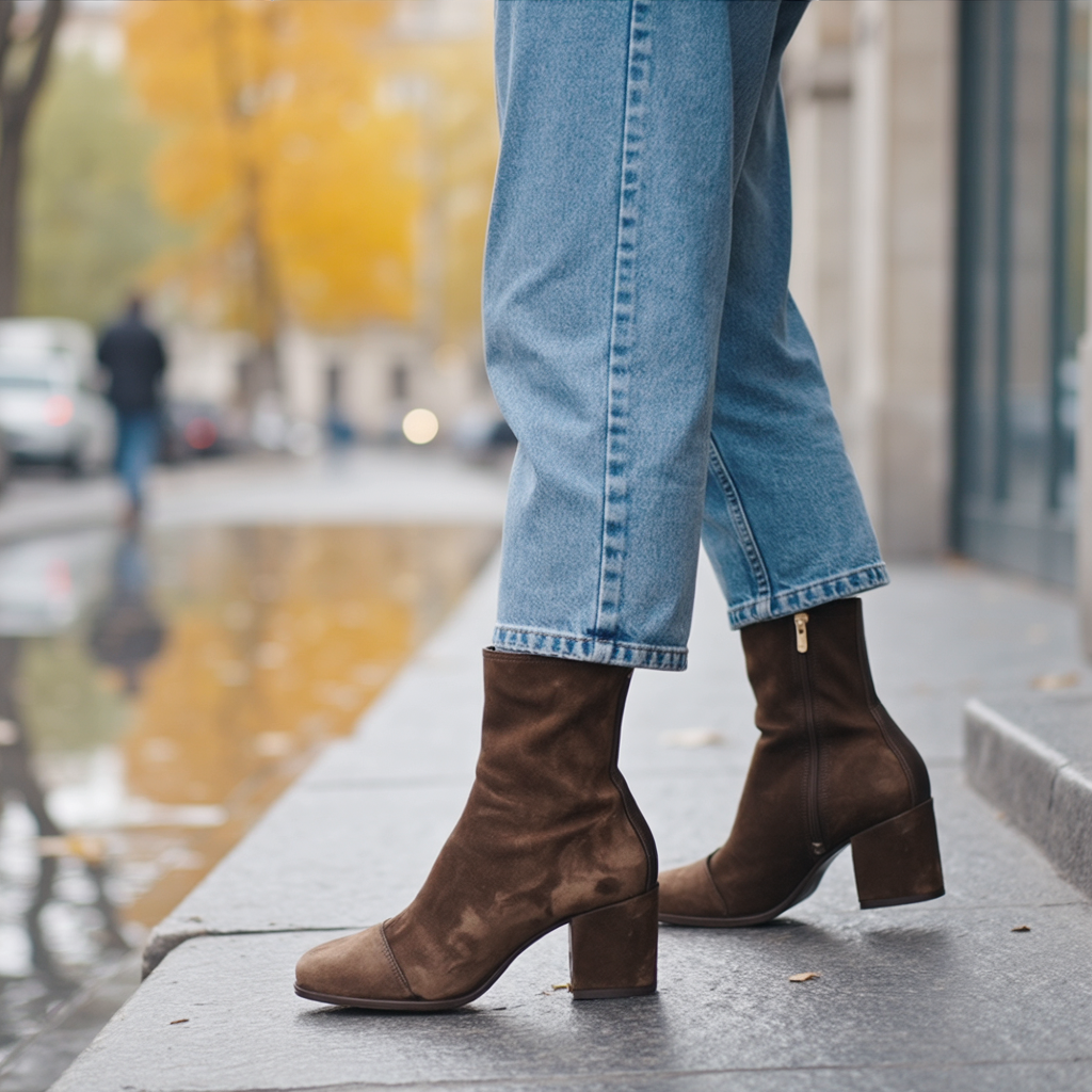 Square Toe Heeled Boots